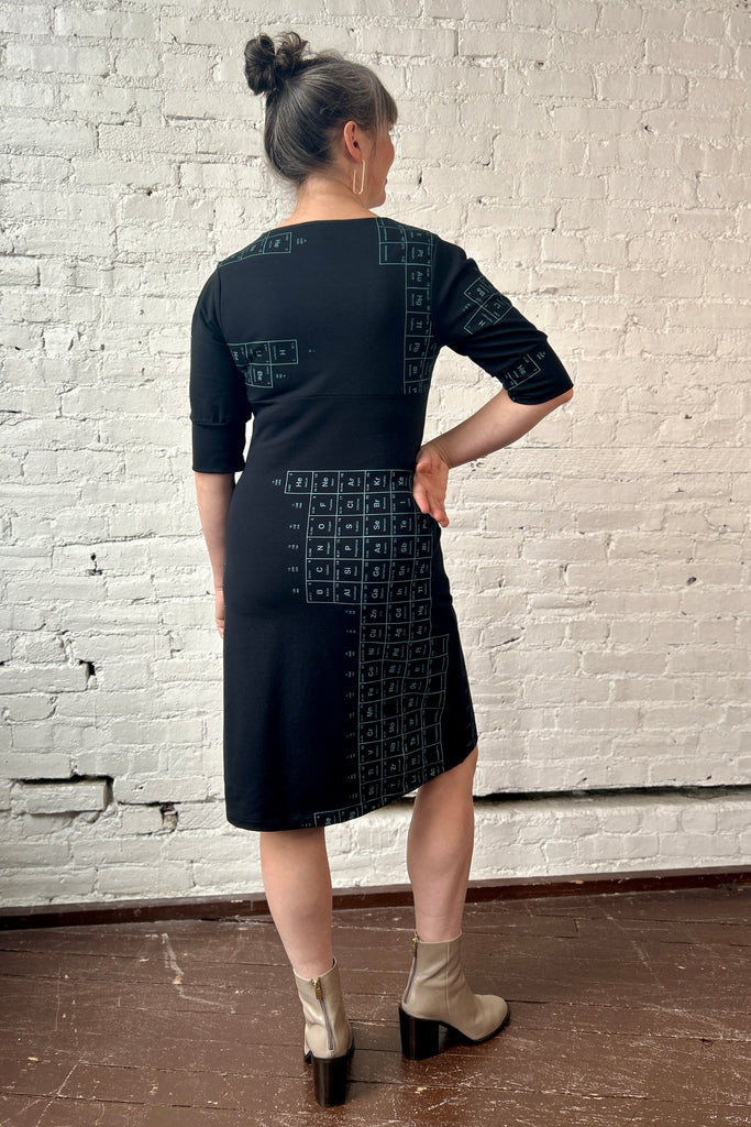 Periodic Table Dress Black+White