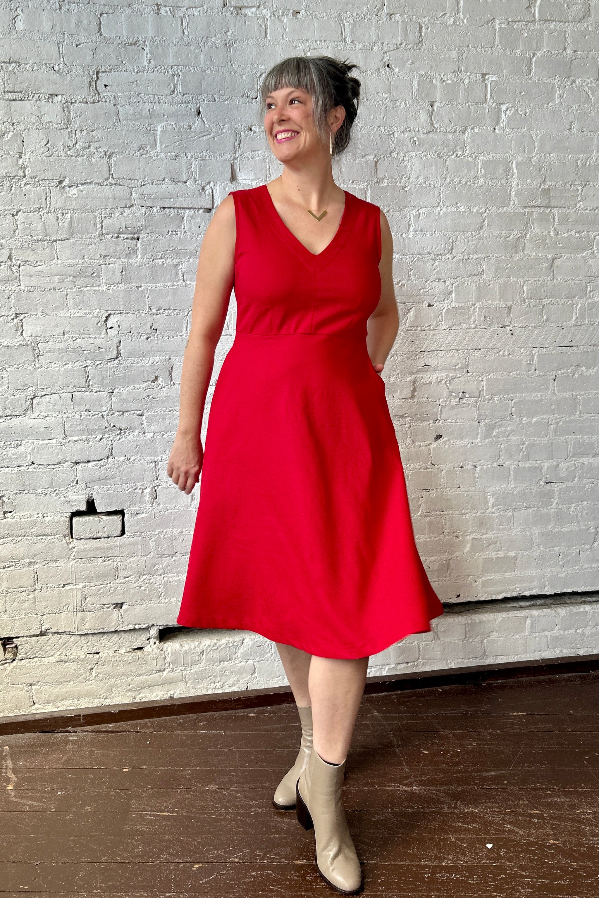 Bodega Dress - Crimson