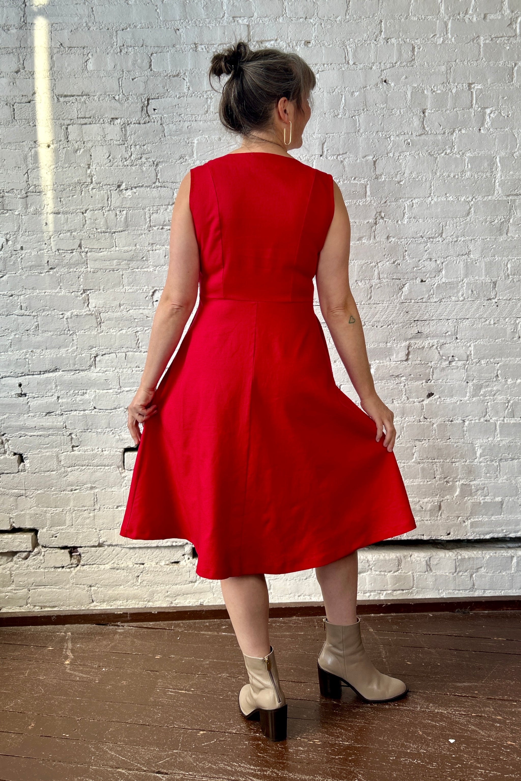 Bodega Dress - Crimson