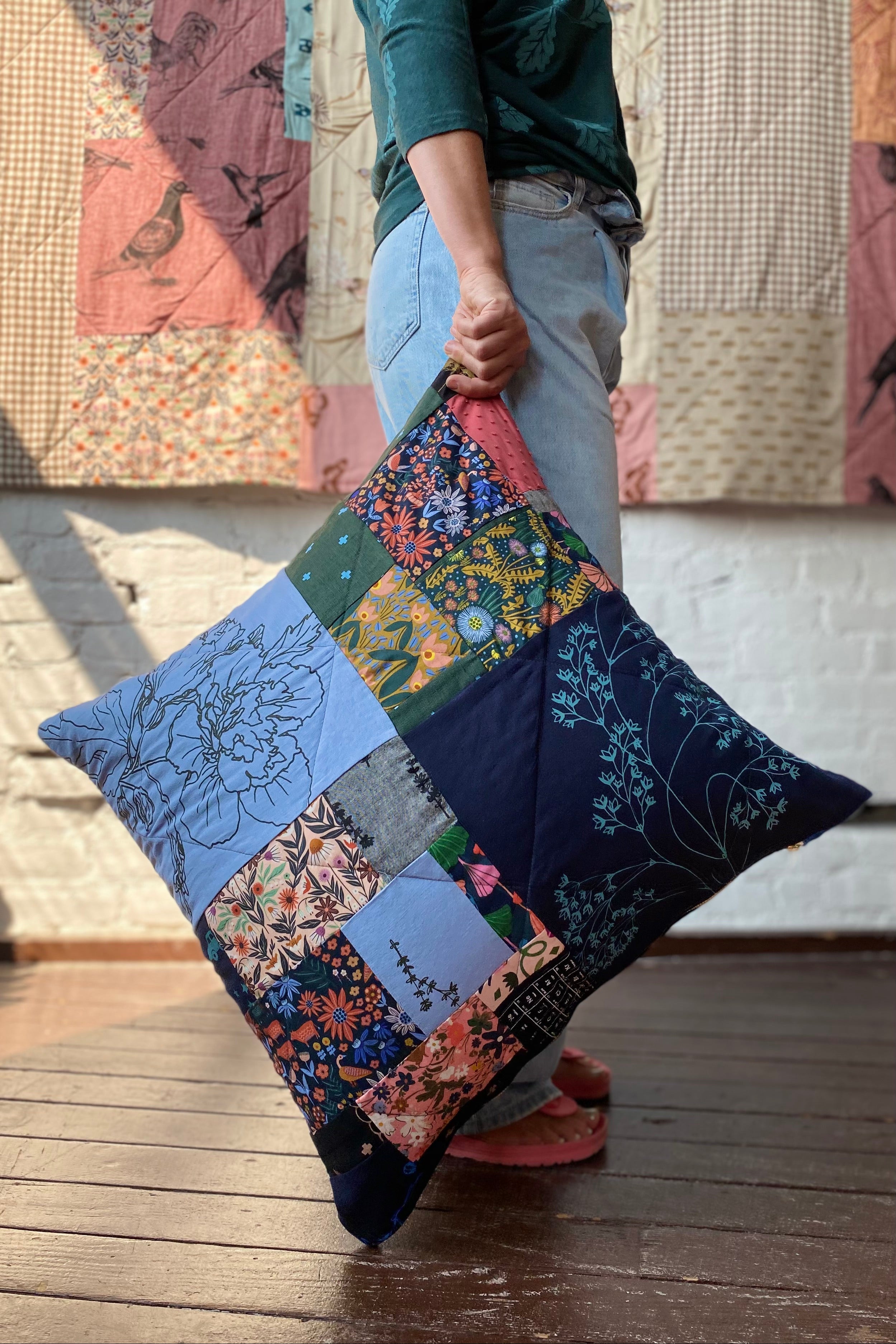 Patchwork Cushion Cover - 24x24