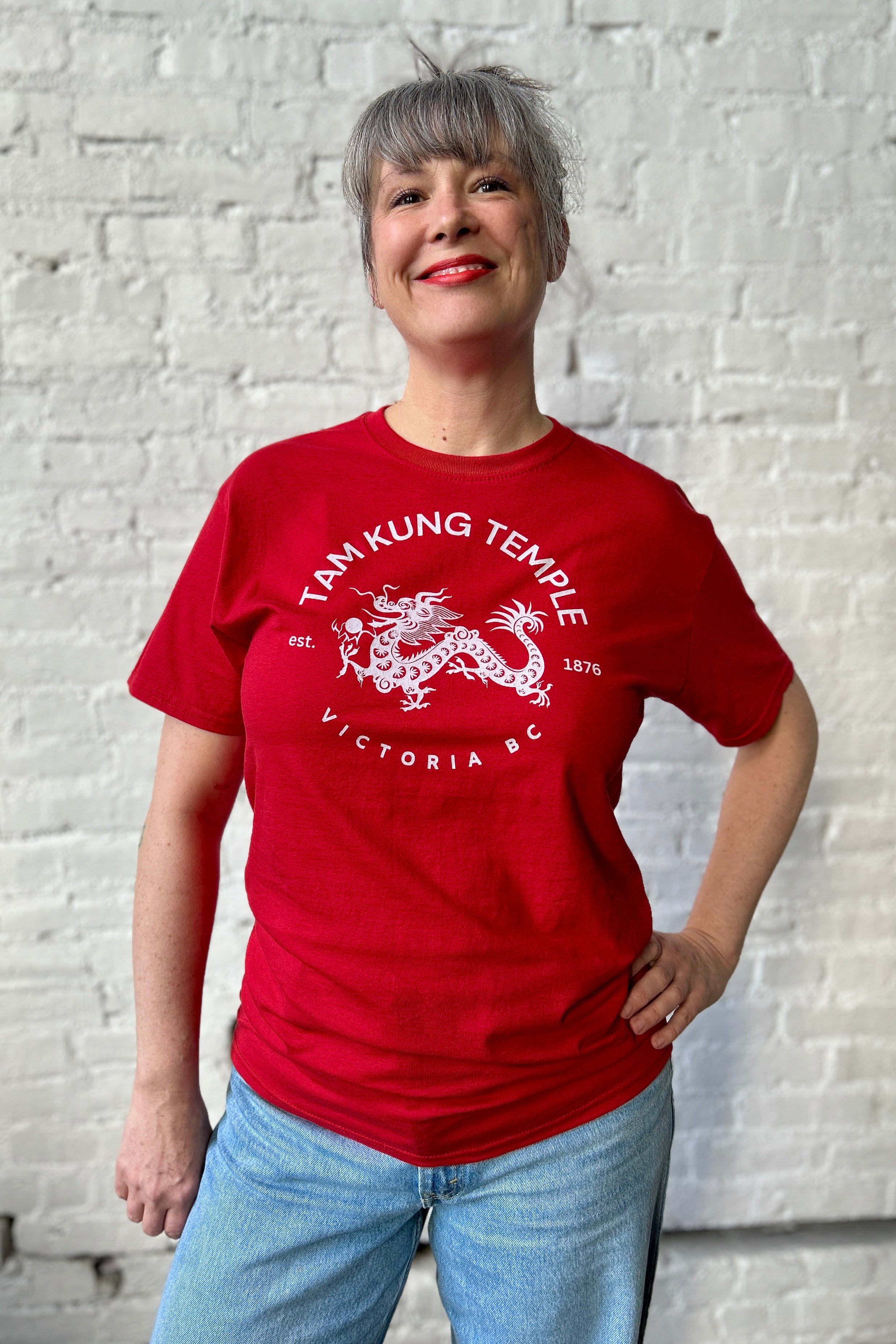 Tam Kung Temple Tee - Red