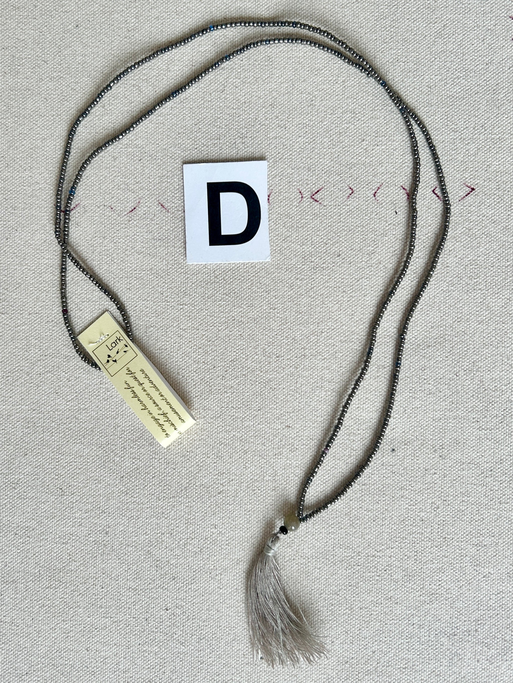 Lark - Beaded Tassel Necklace
