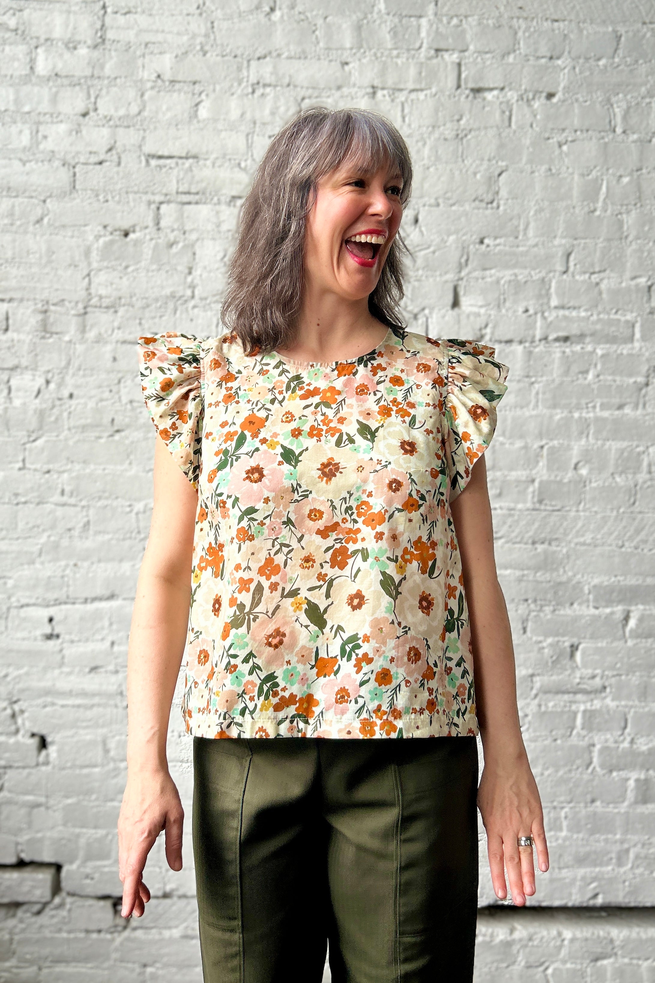 Ravine Top - Funday Floral
