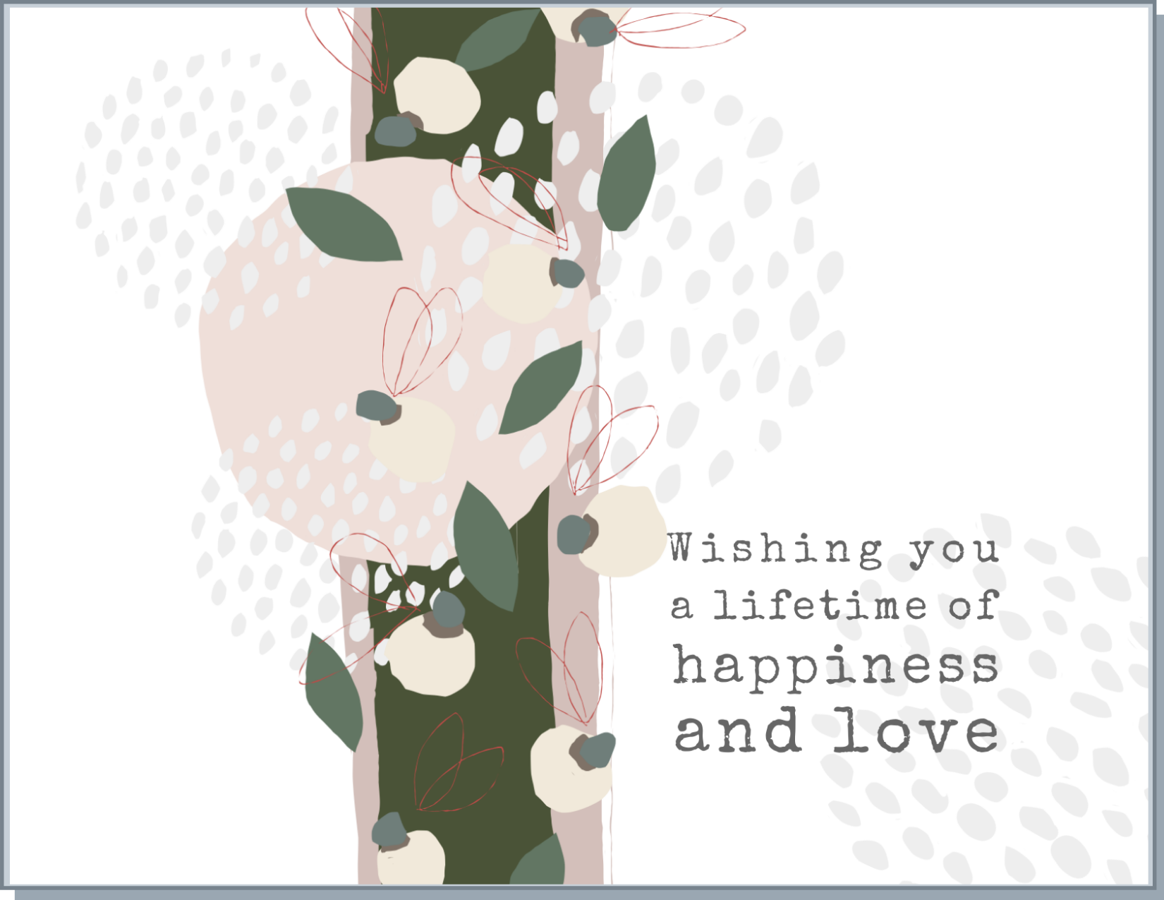 Newfolk&Cabin Happiness and Love - Greeting Card