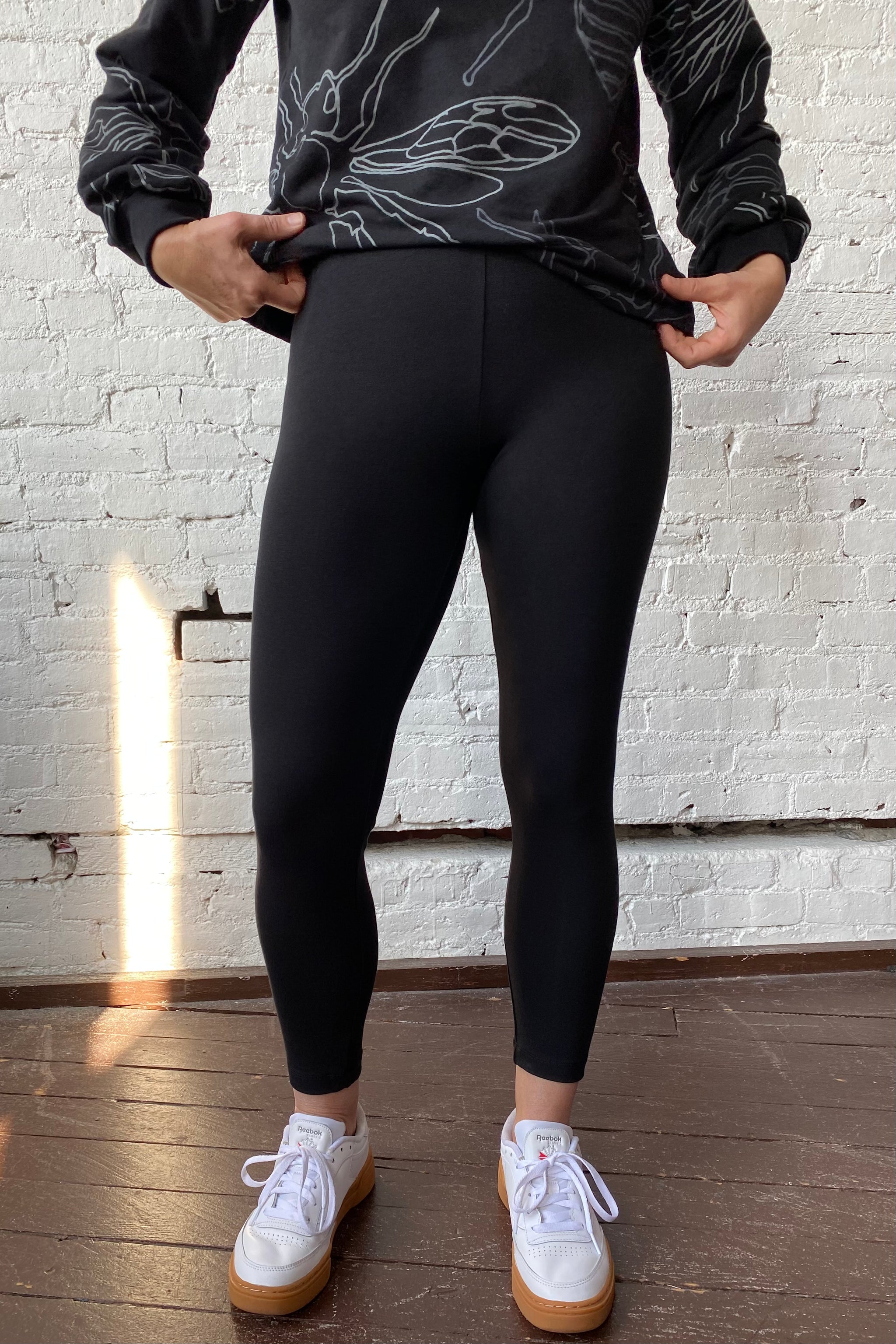 Leggings 7/8 - Black Unprinted