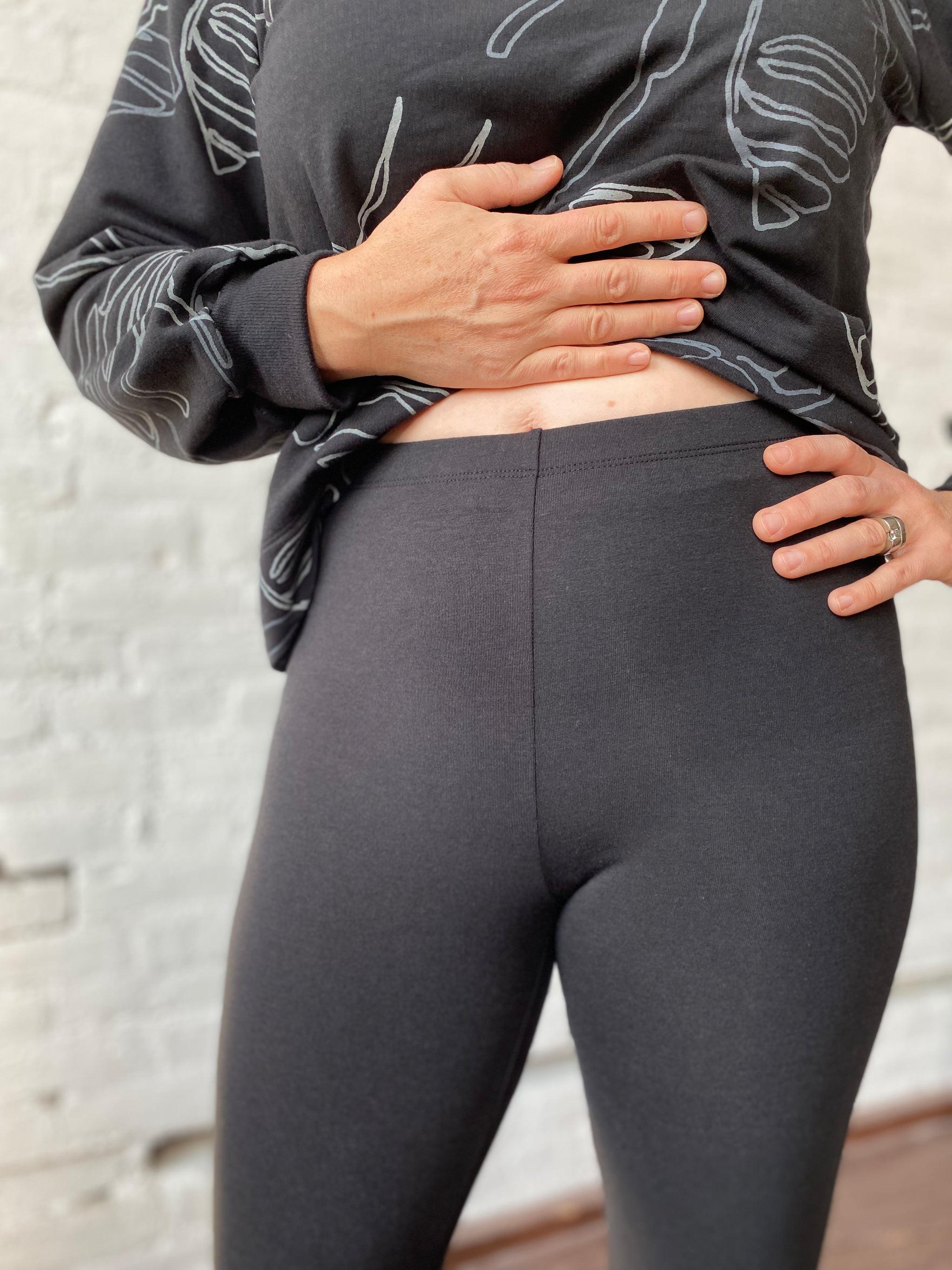 Leggings 7/8 - Black Unprinted