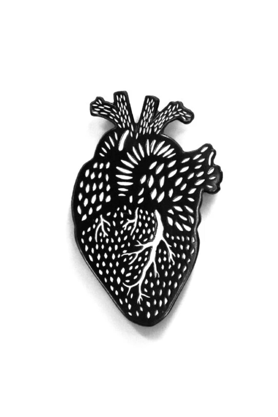Light + Paper Enamel Pin -Heart