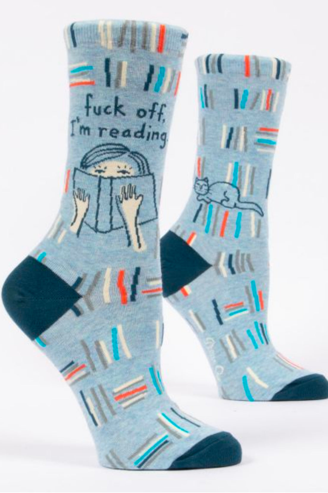 Blue Q Fuck Off-Reading Crew Socks